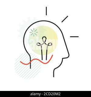 Bright Idea - Eureka Moment Icon as EPS 10 file Stock Vector