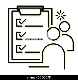 User Survey Icon - stock illustration as EPS 10 File Stock Vector