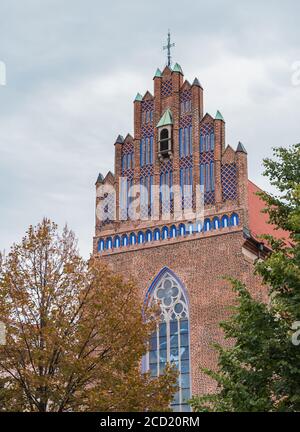 A picture of the front facade of the Corpus Christi Church in Wroclaw. Stock Photo