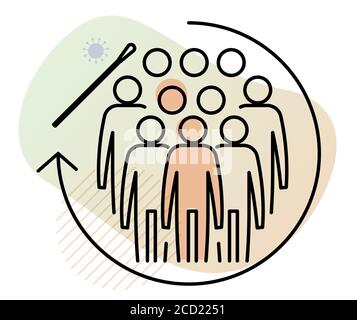 Community Level Nasal Swab - Nasopharyngeal Swab Testing and Sample collection  - Icon as eps 10 File. Stock Vector