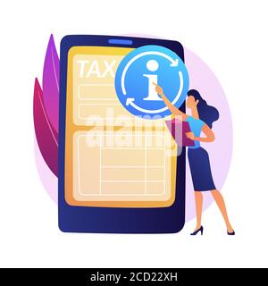 Updating financial information vector concept metaphor Stock Vector