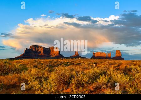 USA, Utah, Monument Valley during a sunny day Stock Photo - Alamy