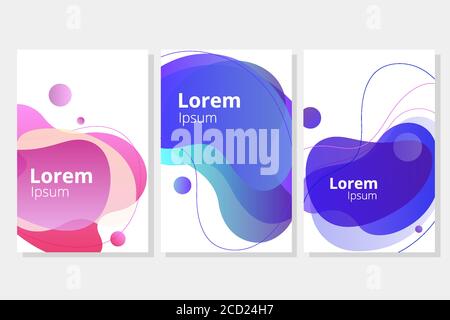 Vector set banner of abstract backgrounds Stock Vector