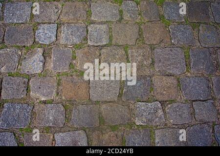 A cobbled street section Stock Photo