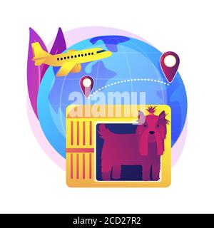 Transport of animals abstract concept vector illustration. Stock Vector