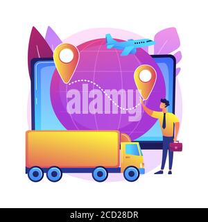 Business logistics abstract concept vector illustration. Stock Vector