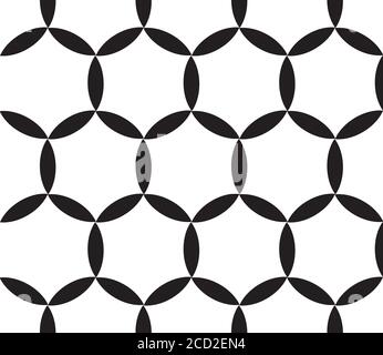Seamless background with black ellipses(circles) Stock Vector