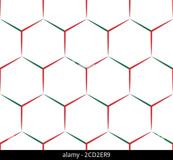 Seamless pattern with colored lines(hexagon) Stock Vector