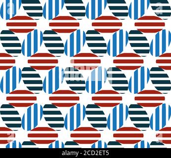Seamless texture with colored ellipses Stock Vector