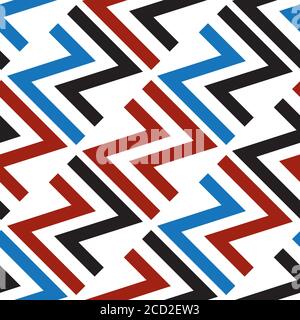 Seamless pattern with colored letters Z and N Stock Vector