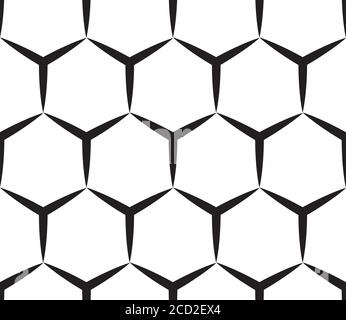 Seamless pattern with black hexagon Stock Vector