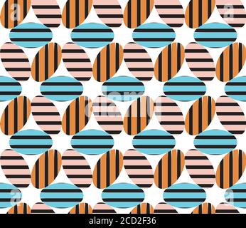Seamless texture with colored ellipses Stock Vector