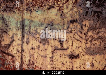 worn rusty metal texture background. Iron surface rust Stock Photo