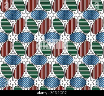 Seamless background with colored segments(cube) Stock Vector