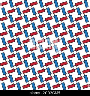 Seamless pattern with oblique colored rectangles Stock Vector