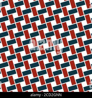 Seamless pattern with oblique colored rectangles Stock Vector