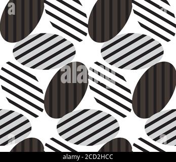 Seamless pattern with gray ellipses Stock Vector