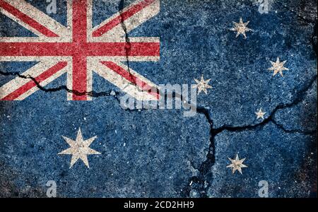 Australia Patriotic background. National flag of Australia Stock Photo -