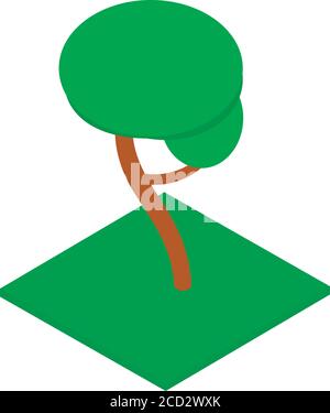 Tree icon, isometric style Stock Vector
