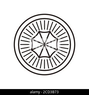Squeezer top view icon. Simple outline symbol. Stock Vector