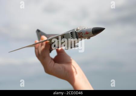 Mig-23 model jet fighter Stock Photo - Alamy