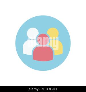 Organization and management of companies icon. Hierarchical structure symbol. Stock Vector