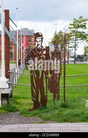 Belfast, Northern Ireland - 03 August, 2019. Titanic Quarter,  Belfast city Stock Photo