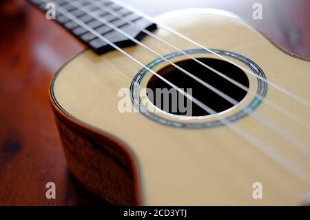 ukulele stringed musical instrument Stock Photo