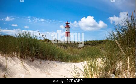 lighthouse on the coast, sylt island germany Stock Photo