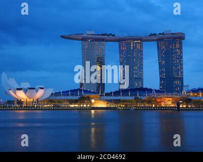 Marina Bay Sands hotel,Marina Bay, Singapore Stock Photo