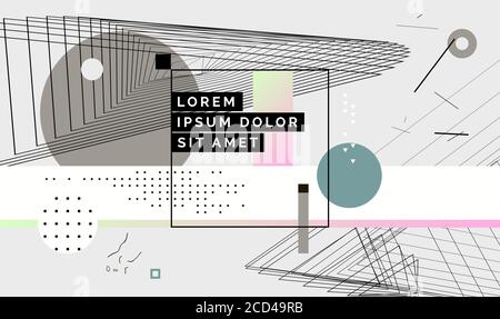 Modern abstract cover, minimal cover design. Colorful geometric background, vector illustration. Stock Vector