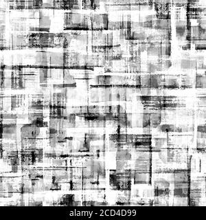 Hand drawn abstract shapes seamless pattern. Black and white background  Stock Vector Image & Art - Alamy