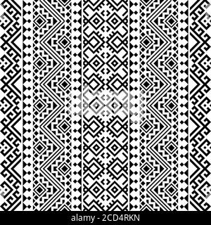 vertical monochrome seamless ethnic pattern texture design vector Stock ...