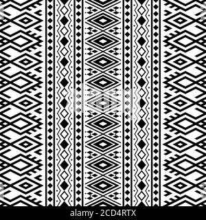 vertical monochrome seamless ethnic pattern texture design vector Stock ...
