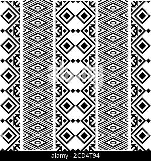 Monochrome vertical seamless ethnic pattern texture background design ...