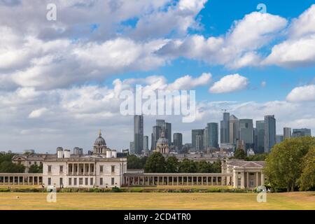 Greenwich Park , South East London, England. Friday 21st August 2020. On a day of  sunny intervals and a moderate breeze, visitors to Greenwich Park, Stock Photo