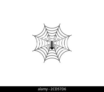 Cobweb, halloween, spider, web icon. Vector illustration, flat design. Stock Vector
