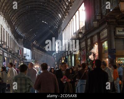 The Al-Hamidiyah Souq, Damascus Syria 04/12/2009 the main market in the Old City Stock Photo