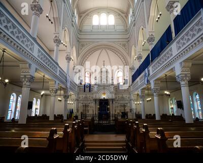 Interior of Beth Israel synagogue, Brasov, Transylvania, Romania Stock Photo