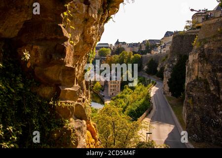 Beautiful shot of the Casemates du Bock located in Luxembourg Stock Photo