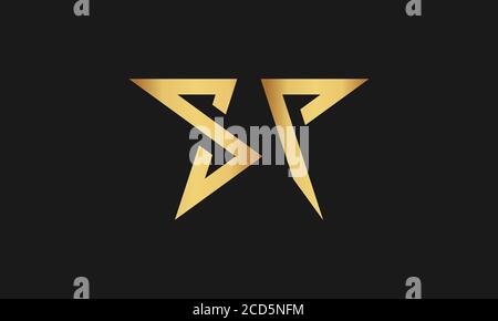 S , P , PS , SP Letter with Star Logo Template vector icon illustration design. Letter S P minimalist art monogram arrow shape logo. Stock Vector