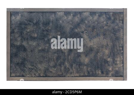 Metal signboard of the rough surface isolated on white. Imitation bronze. Copy space. Stock Photo