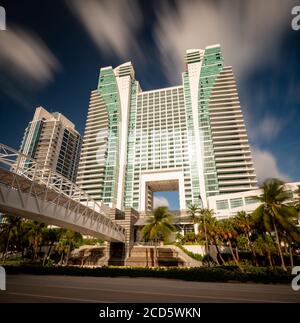 Photo of The Diplomat Beach Resort which has been shut down since the onset of Coronavirus Covid 19 pandemic Stock Photo