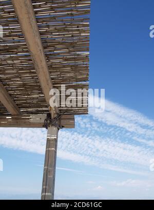 Covered shade area The Boathouse, Roda, Corfu, Greece Stock Photo - Alamy