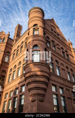 Crouse College is a building on the Syracuse University campus, which is located in Central New York, USA. Stock Photo