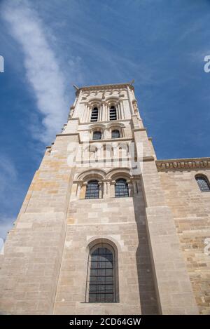 basilica St. Marie Madeleine in Vezelay, France Stock Photo