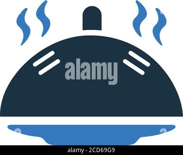 Restaurant, serving icon is use in designing and developing websites, commercial, print media, web or any type of design project. Stock Vector