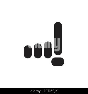 number one finger geometric design symbol vector Stock Vector