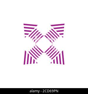 stripes arrows square four direction vector Stock Vector