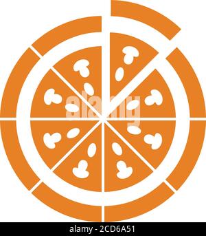 Food, pizza slice icon - Perfect for use in designing and developing websites, printed files and presentations, Promotional Materials, Illustrations o Stock Vector